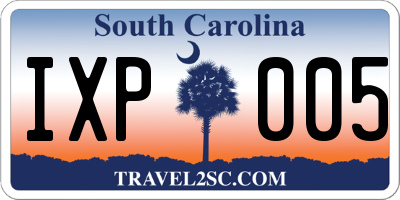 SC license plate IXP005