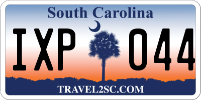 SC license plate IXP044