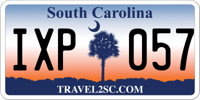 SC license plate IXP057