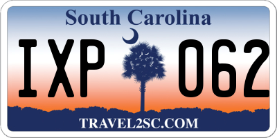 SC license plate IXP062