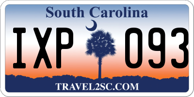 SC license plate IXP093