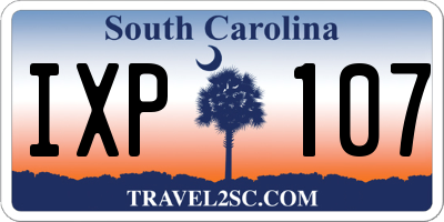 SC license plate IXP107