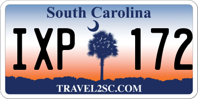 SC license plate IXP172
