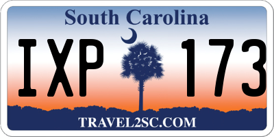 SC license plate IXP173