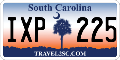 SC license plate IXP225