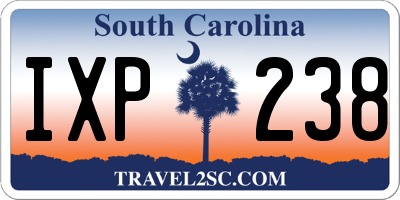 SC license plate IXP238