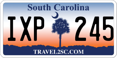 SC license plate IXP245