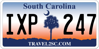 SC license plate IXP247