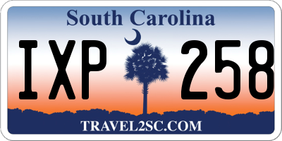 SC license plate IXP258