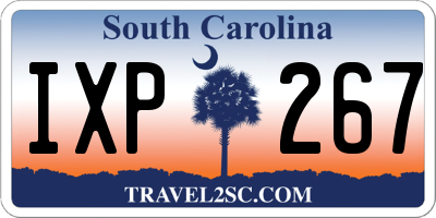 SC license plate IXP267