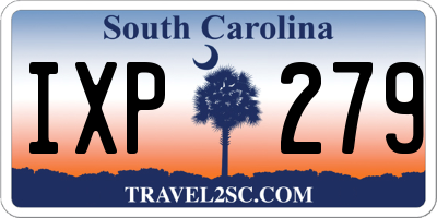 SC license plate IXP279