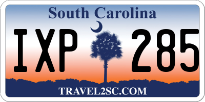 SC license plate IXP285