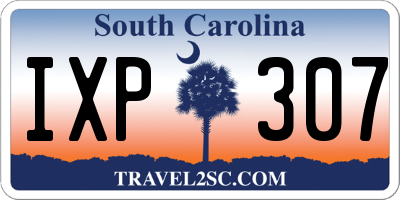 SC license plate IXP307