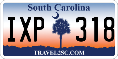 SC license plate IXP318