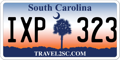 SC license plate IXP323