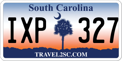 SC license plate IXP327