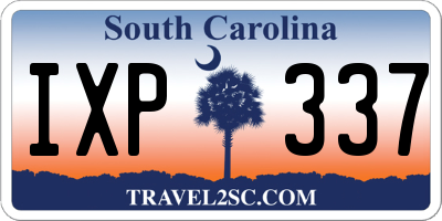 SC license plate IXP337