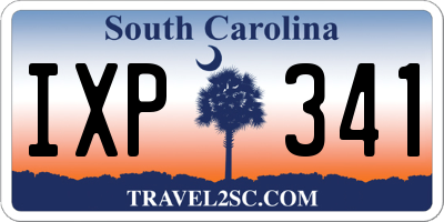 SC license plate IXP341