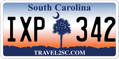 SC license plate IXP342