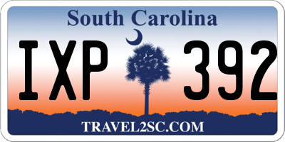 SC license plate IXP392