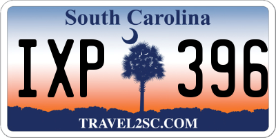 SC license plate IXP396