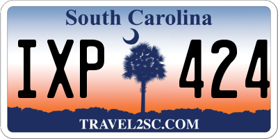 SC license plate IXP424