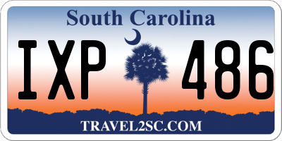 SC license plate IXP486