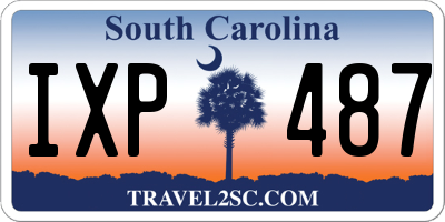SC license plate IXP487