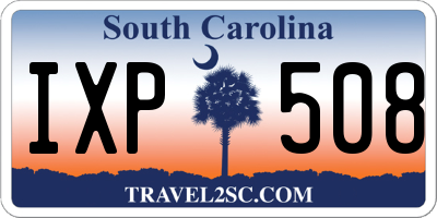 SC license plate IXP508