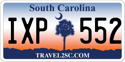 SC license plate IXP552