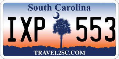 SC license plate IXP553