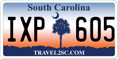 SC license plate IXP605