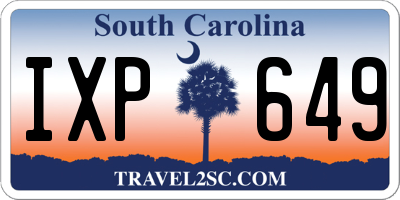 SC license plate IXP649