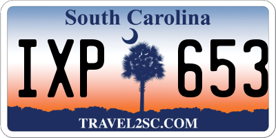 SC license plate IXP653