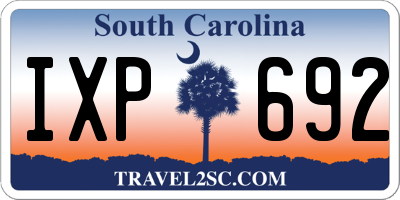 SC license plate IXP692