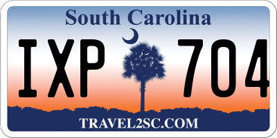 SC license plate IXP704