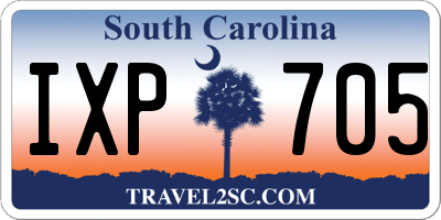 SC license plate IXP705