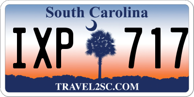 SC license plate IXP717