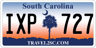 SC license plate IXP727