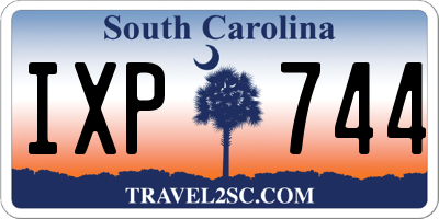 SC license plate IXP744