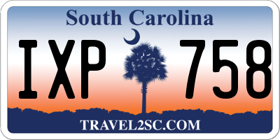 SC license plate IXP758
