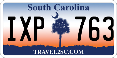 SC license plate IXP763