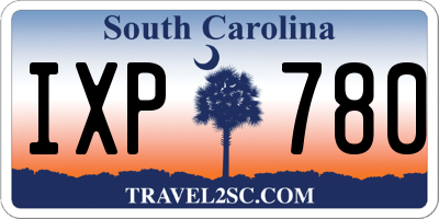 SC license plate IXP780