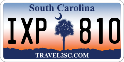SC license plate IXP810