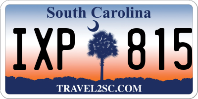 SC license plate IXP815