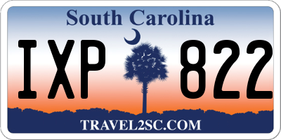 SC license plate IXP822