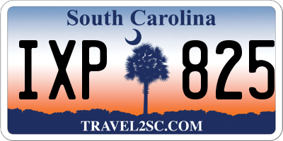 SC license plate IXP825