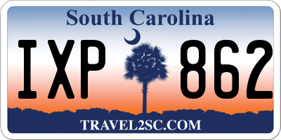 SC license plate IXP862