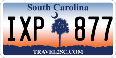 SC license plate IXP877