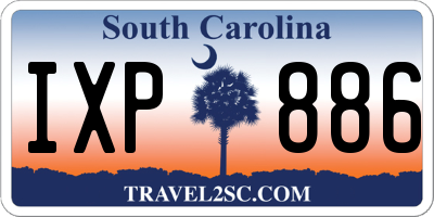 SC license plate IXP886